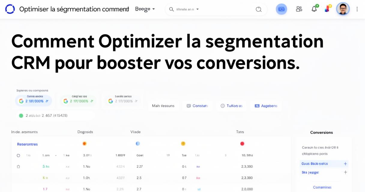Comment optimiser la segmentation CRM pour booster vos conversions