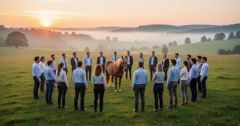 Renforcer la cohésion d’équipe avec un séminaire entreprise équicoaching immersif